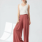 Pantalon Chinois Rose Ample Fluide Confortable Femme - Viscose