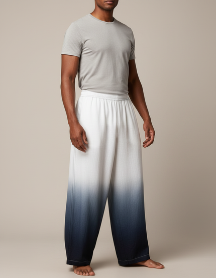 Pantalon Chinois Dégradé Ample Coton Homme - Multicolore