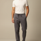 Pantalon Chinois Gris Coton Cordon Décontracté Homme