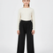Pantalon Chinois Noir Ample Unisexe Traditionnel - Polyester