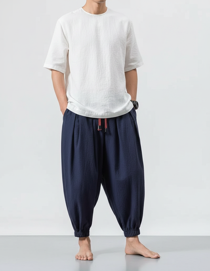 Pantalon Chinois Traditionnel - Marine Lin