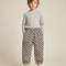 Pantalon Chinois À Carreaux Ample Unisexe Décontracté - Multicolore Molleton