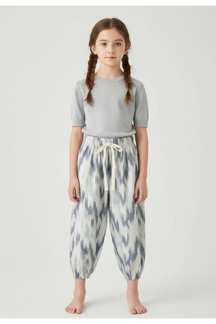 Pantalon Chinois Coton Imprimé Ample Enfant Doux