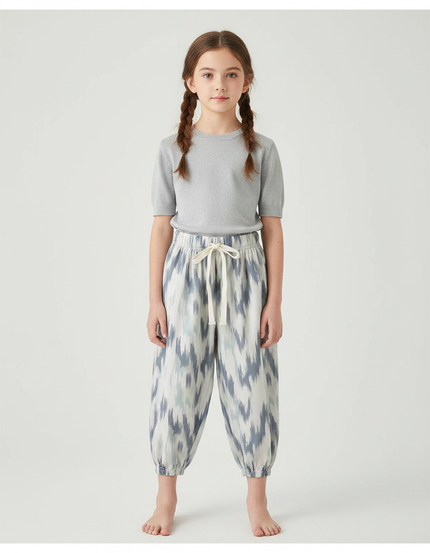 Pantalon Chinois Coton Imprimé Ample Enfant Doux