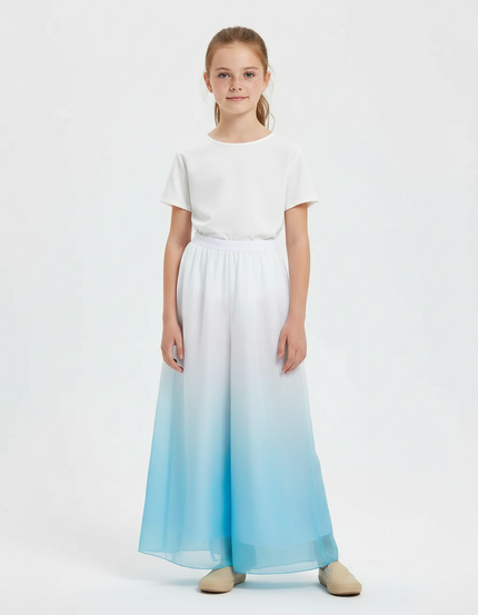 Pantalon Chinois Dégradé Fluide Ample Enfant - Multicolore Polyester