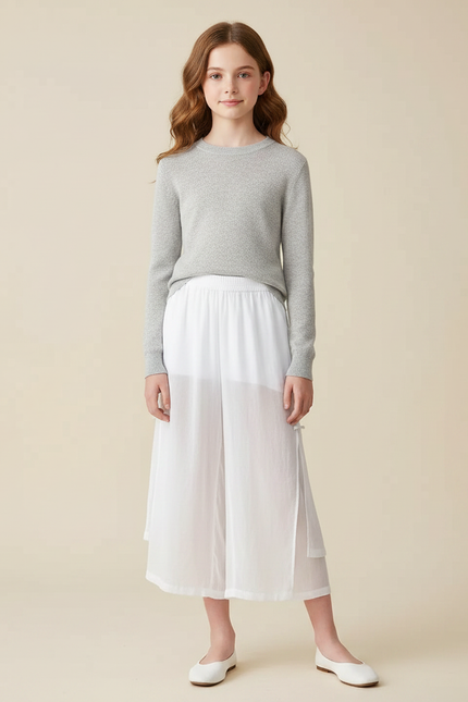 Pantalon Chinois Blanc Ample Fluide Estival Femme - Lin
