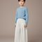 Pantalon Chinois Blanc Ample Lin Plissé Enfant