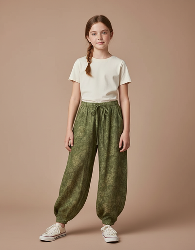 Pantalon Chinois Fille Ample
