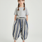 Pantalon Chinois Harem Rayé Pois Ample Enfant - Imprimé Lin
