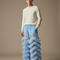 Pantalon Chinois Bleu Fourrure Scintillant Festif Homme - Polyester