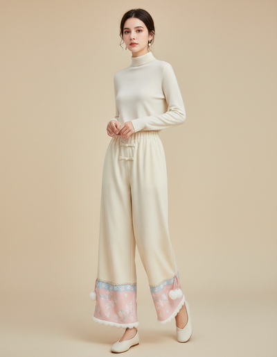 Pantalon Chinois Femme Large