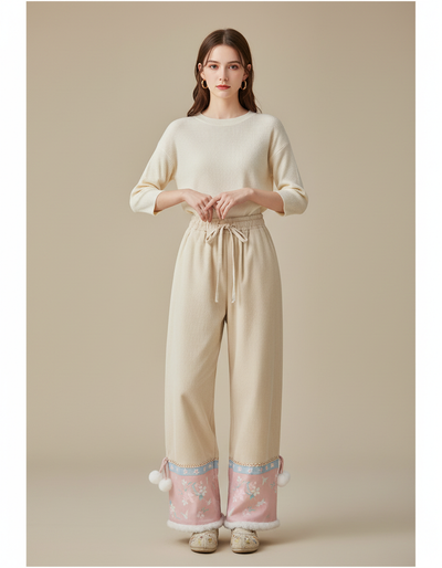 Pantalon Chinois Femme Velours