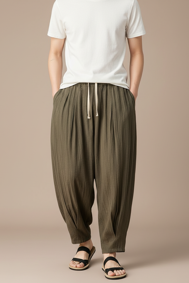 Pantalons Chinois - Kaki Lin