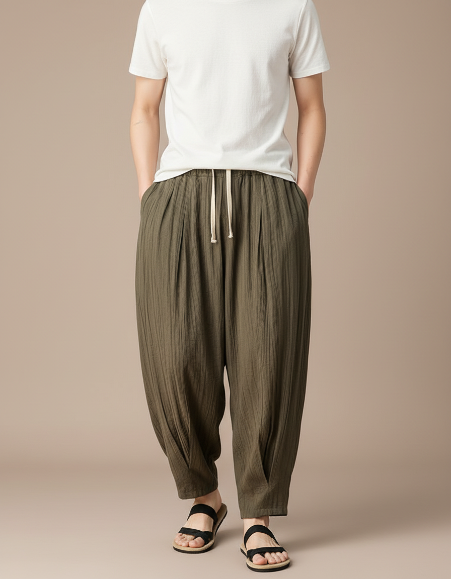 Pantalons Chinois - Kaki Lin