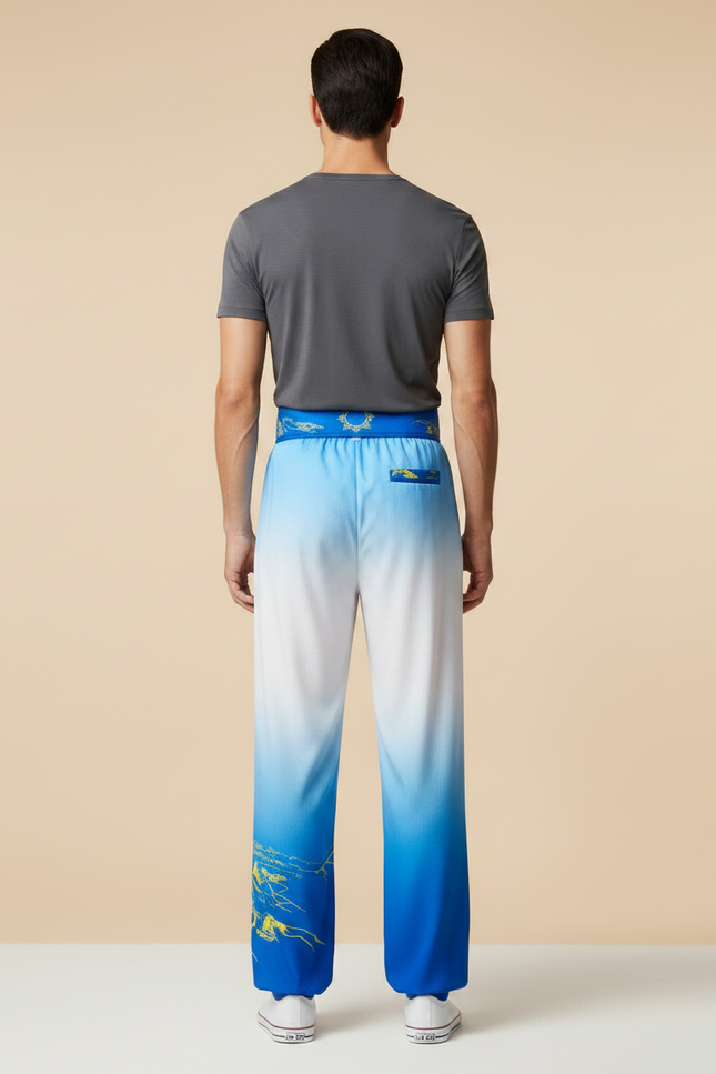 Pantalon Chinois Bleu Dégradé Muraille Décontracté Homme - Polyester - vue 2