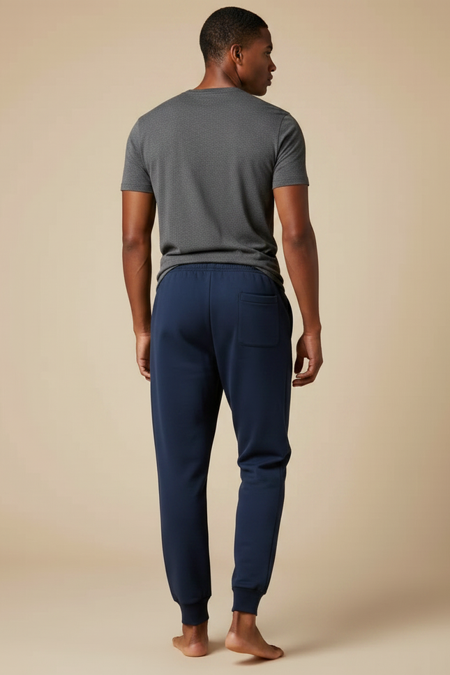 Pantalon Chinois Bleu Marine Jogging Dragon Homme - Molleton - vue 2