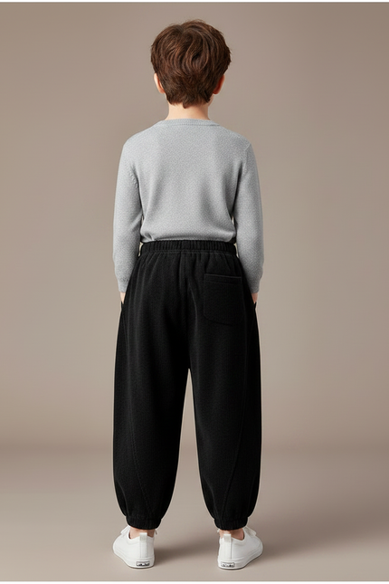 Pantalon Chinois Garçon Noir Sarouel Velours - Cordé - vue 2