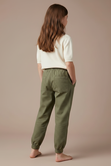 Pantalon Chinois Kaki Coton Ample Enfant - vue 2