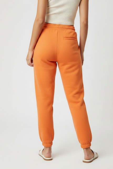 Pantalon Chinois Orange Dragon Molletonné Ample Décontracté - vue 2