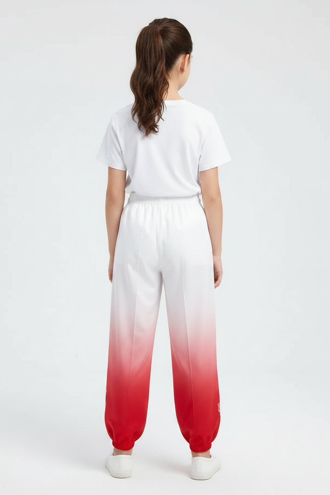 Pantalon Chinois Dégradé Rouge Dragon Ample Enfant - Polyester - vue 2