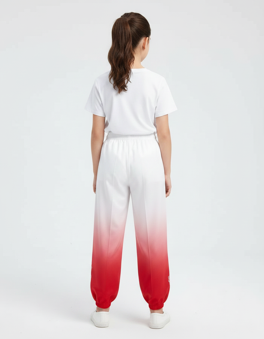 Pantalon Chinois Dégradé Rouge Dragon Ample Enfant - Polyester - vue 2