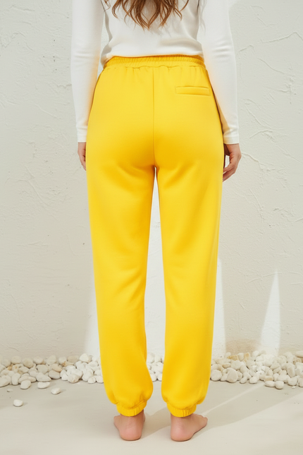 Pantalon Chinois Jaune Dragon Imprimé Jogger Décontracté - Molleton - vue 2