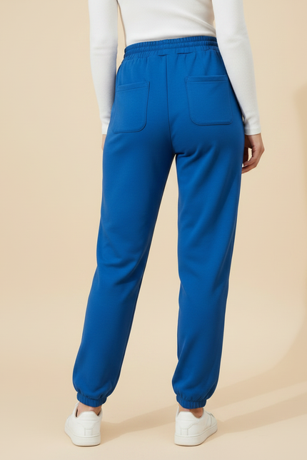 Pantalon Chinois Bleu Dragon Imprimé Jogger Cordon - Molleton - vue 2