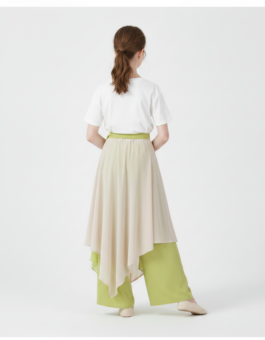 Tunique Et Pantalon Chinois - Vert Polyester - vue 2