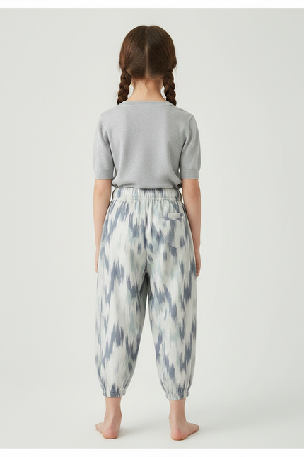 Pantalon Chinois Coton Imprimé Ample Enfant Doux - vue 2