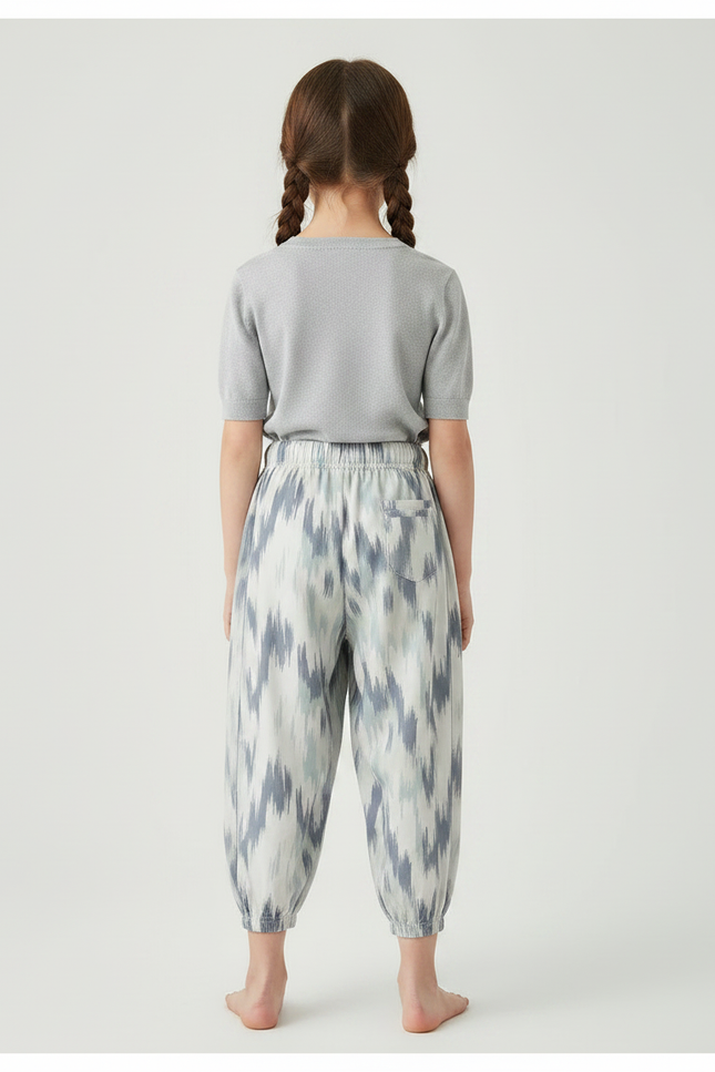 Pantalon Chinois Coton Imprimé Ample Enfant Doux - vue 2