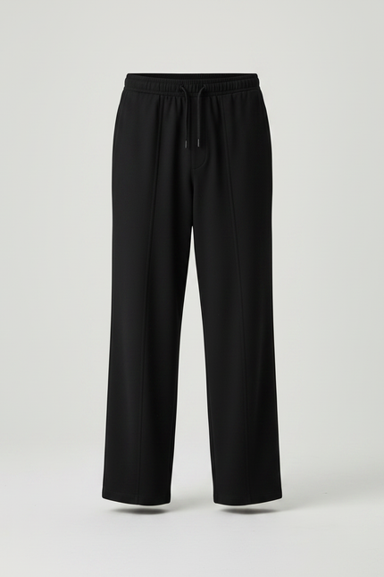Pantalon Chinois Noir Ample Décontracté Homme - Polyester - vue 3