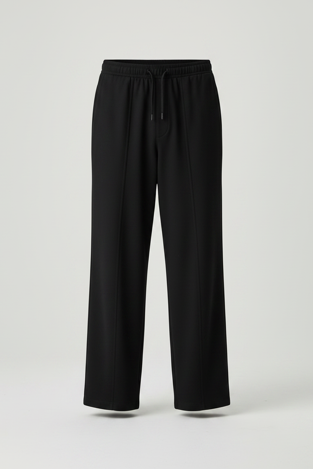 Pantalon Chinois Noir Ample Décontracté Homme - Polyester - vue 3