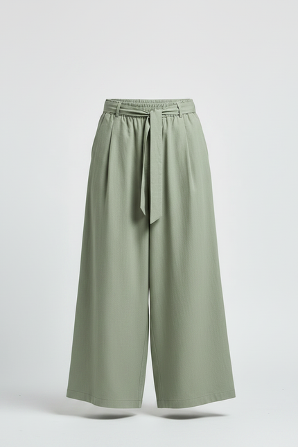 Pantalon Chinois Vert Ample Coton Ceinture Décontracté Homme - vue 3