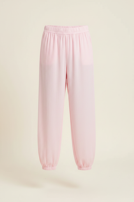 Pantalon Chinois Rose Coton Ample Respirant Enfant - vue 3