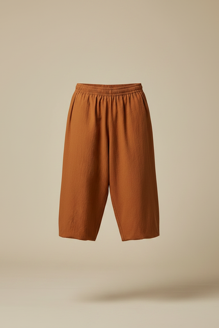 Pantalon Chinois Marron Ample Coton Homme Décontracté - vue 3