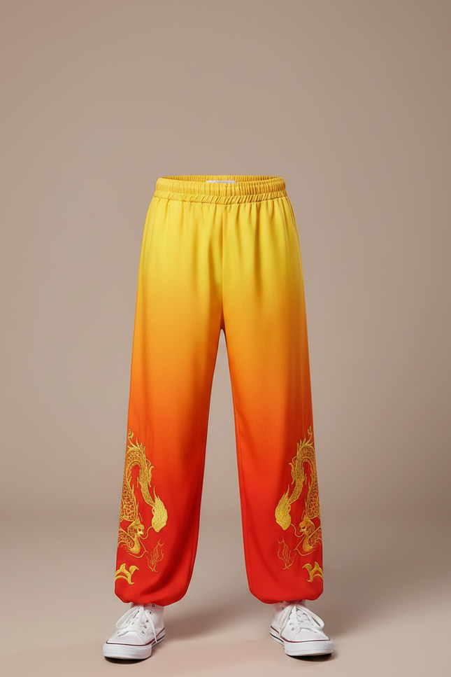 Pantalon Chinois Dégradé Dragon Ample Enfant - Multicolore Polyester - vue 3