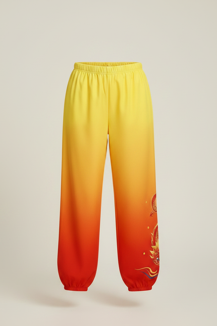 Pantalon Chinois Dégradé Ample Dragon Enfant - Multicolore Polyester - vue 3