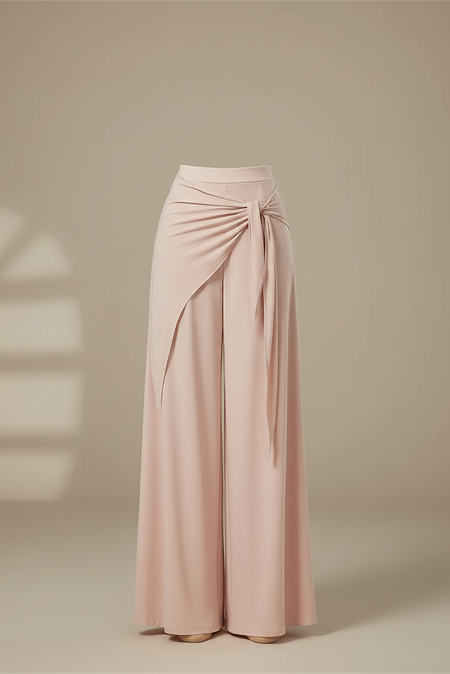 Pantalon Chinois Rose Fluide Ample Élégant Femme - Viscose - vue 3
