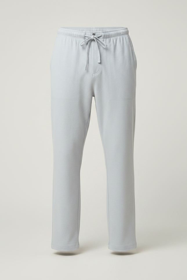 Pantalon Chinois Gris Clair Fluide Confortable Homme - Maille - vue 3