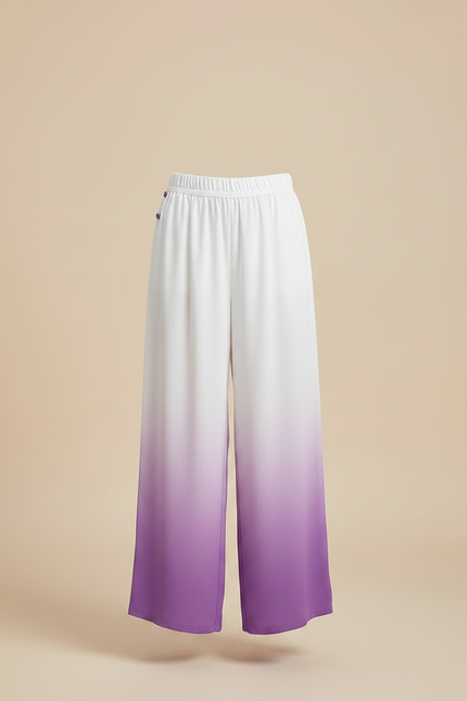 Pantalon Chinois Dégradé Ample Fluide Enfant Violet - Viscose - vue 3