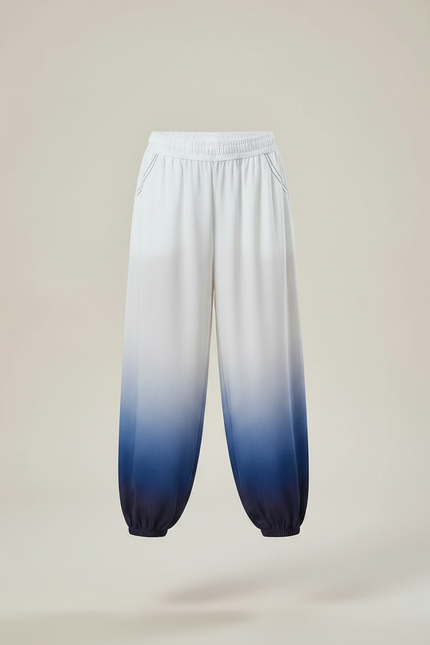 Pantalon Chinois Dégradé Fluide Ample Enfant Bicolore - Multicolore Viscose - vue 3