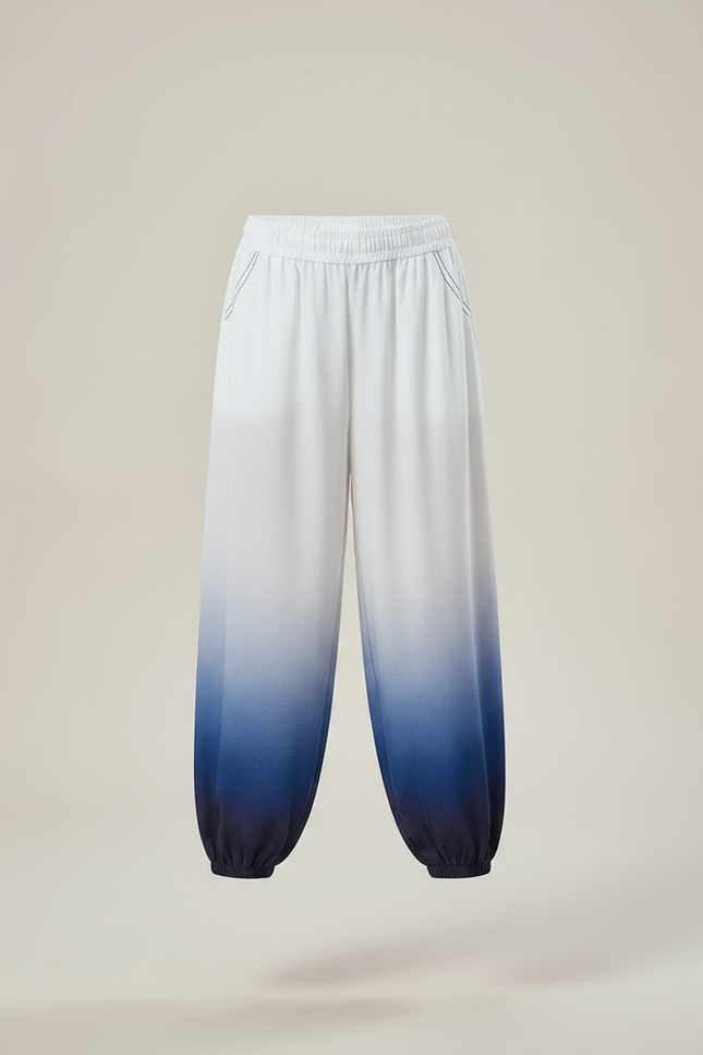 Pantalon Chinois Dégradé Fluide Ample Enfant Bicolore - Multicolore Viscose - vue 3