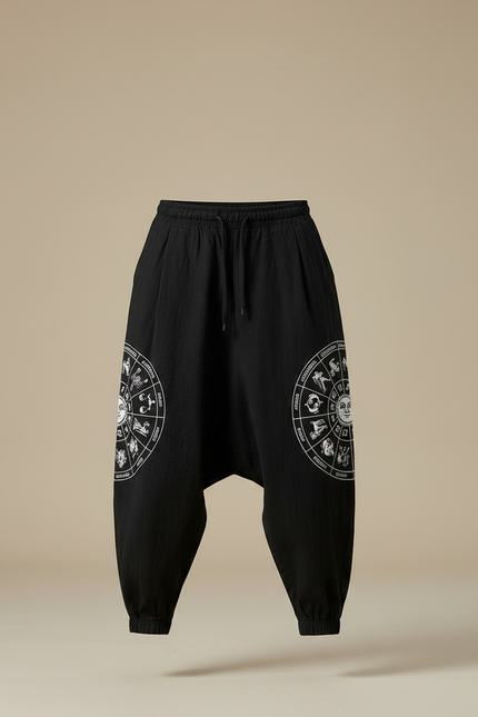 Pantalon Chinois Noir Ample Coton Constellation Homme - vue 3