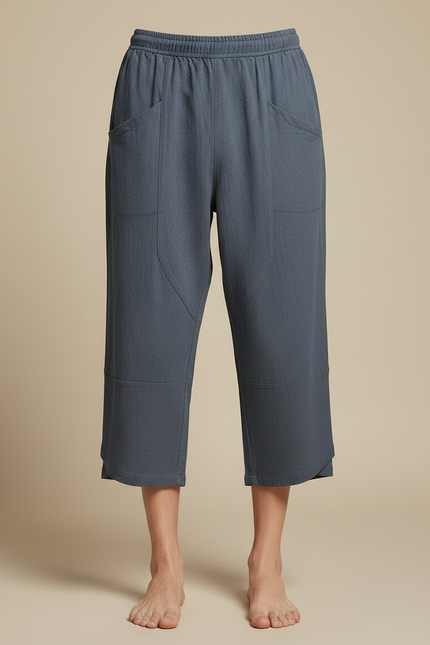 Pantalon Chinois Gris Décontracté Ample Homme - Coton - vue 3