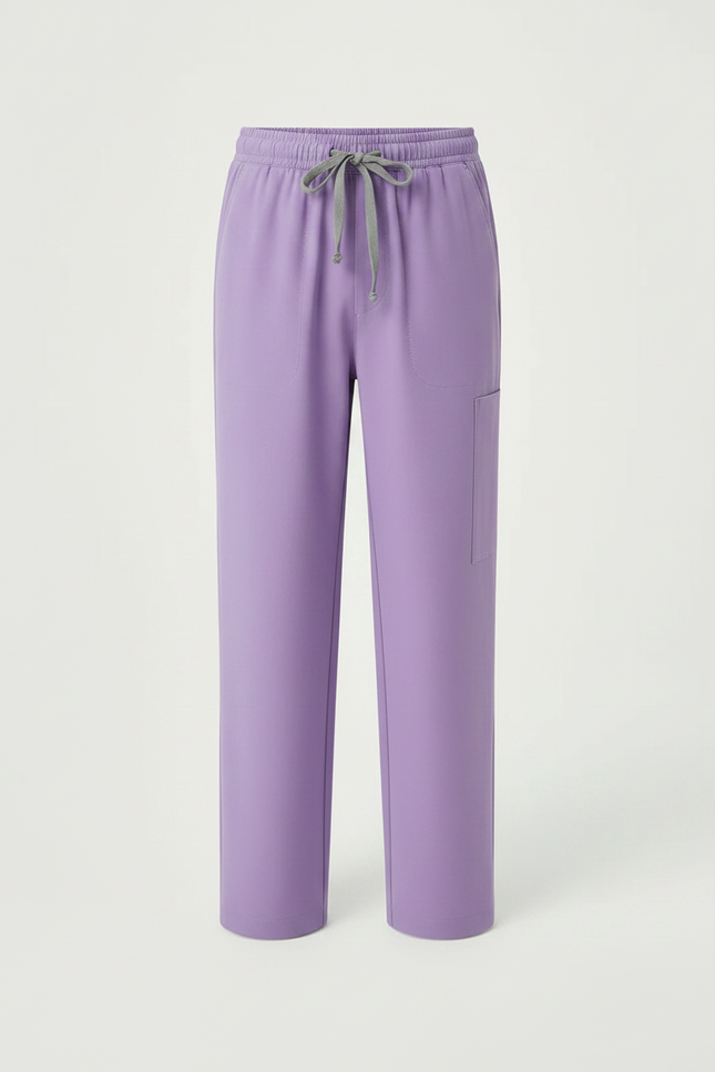 Pantalon Chinois Violet Ample Cordon Décontracté Enfant - Polyester - vue 3