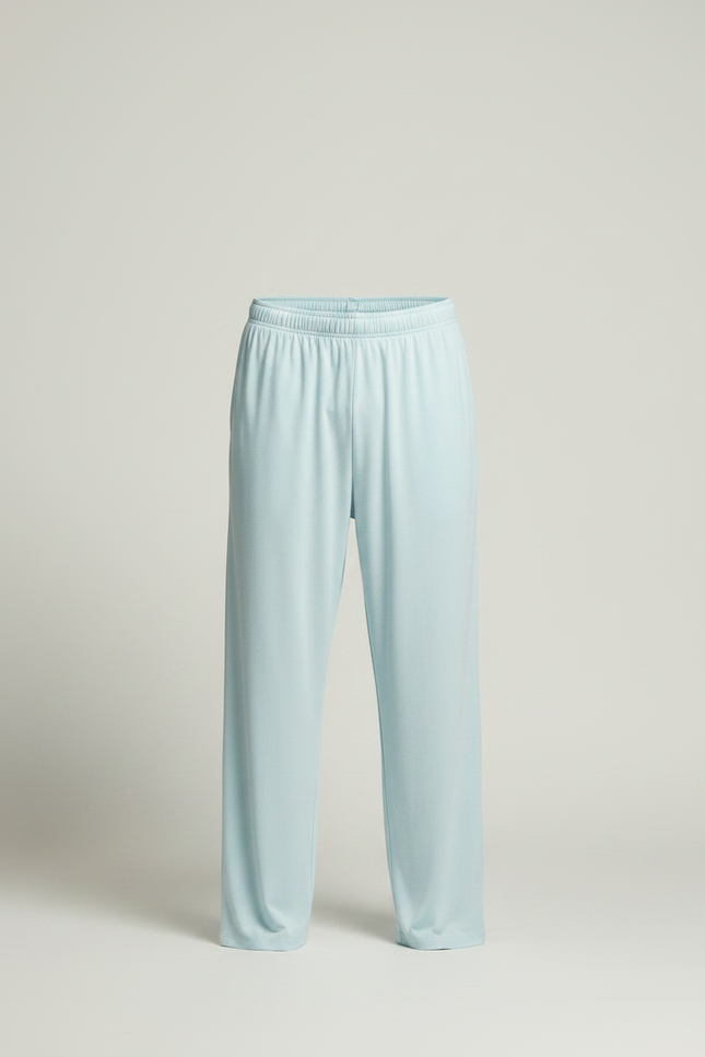 Pantalon Chinois Bleu Ciel Ample Fluide Confortable - Viscose - vue 3