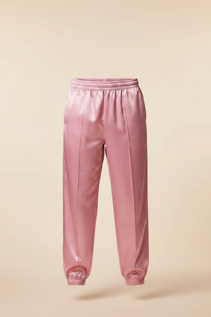 Pantalon Chinois Rose Satin Ample Brillant Homme - vue 3
