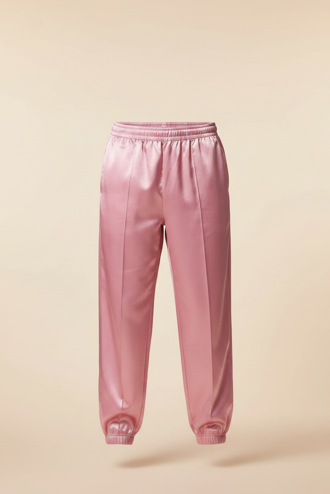 Pantalon Chinois Rose Satin Ample Brillant Homme - vue 3