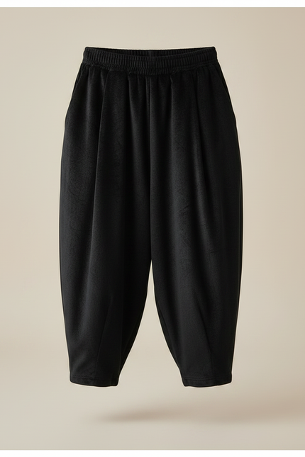 Pantalon Chinois Noir Ample Velours Enfant Confortable - vue 3