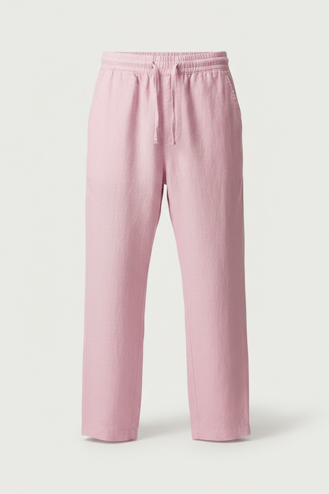 Pantalon Chinois Rose Lin Ample Cordon Homme - vue 3